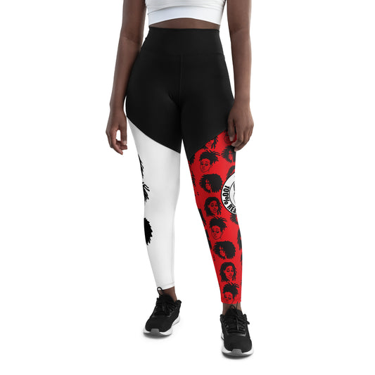 "LOC'KD REPEAT RED" LEGGINGS