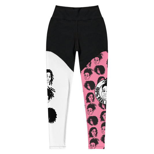 "LOC'KD REPEAT GOOD PINK" LEGGINGS